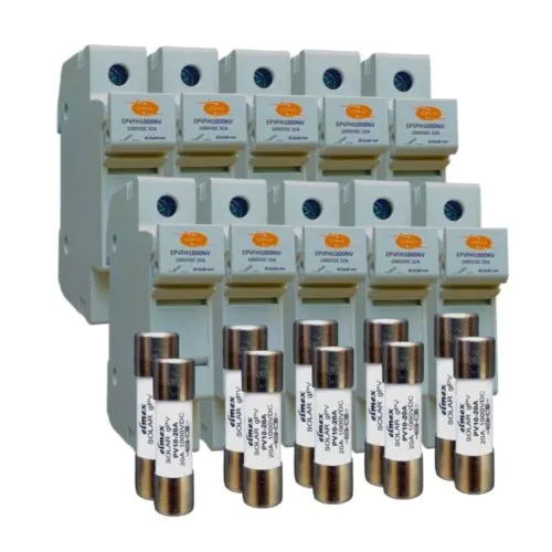 Elmex DC Fuse 20A with Holder (10 Set)
