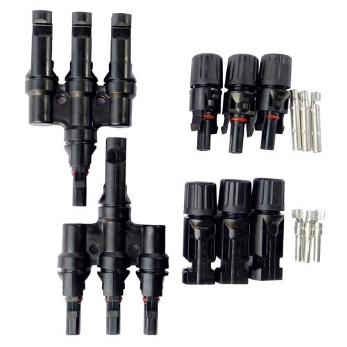 3 in 1 T3 Connector (1+3 Pairs MC4, 50A)