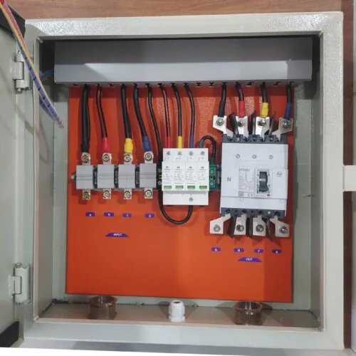 ACDB Metal Box Three Phase L&T MCB 125A Havells SPD Indicator (35-50kW)