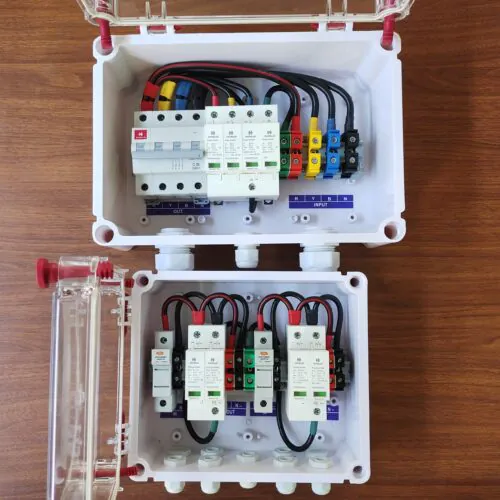 ACDB Three Phase 32A + DCDB 2 in 2 Out 600V Havells Combo