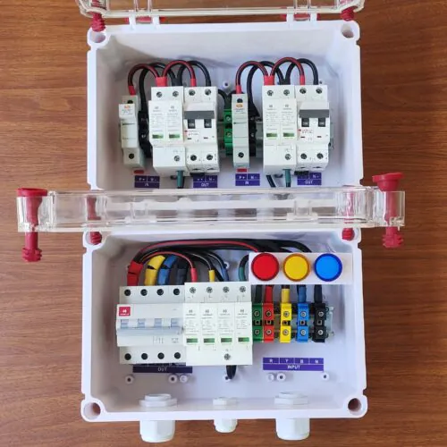 ACDB Three Phase 32A Indicator + DCDB 2 in 2 Out Havells MCB Combo