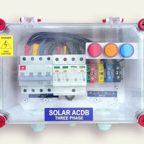 ACDB Three Phase Havells MCB 32A Elmex SPD 320V (12kW to 27kW)