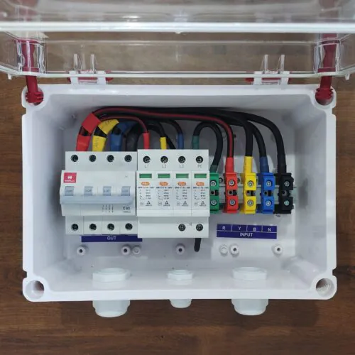ACDB Three Phase Havells MCB 63A Elmex SPD 320V
