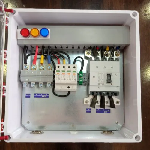 ACDB Three Phase L&T MCB 125A Elmex SPD Indicator (35-50kW)
