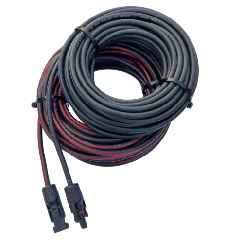 4 Sq mm DC Wire, 10M (5M Red + 5M Black, MC4)