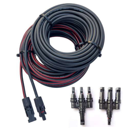 4 Sq mm DC Wire, 20M with 3-in-1 Connector