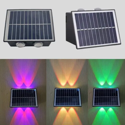 Solar Wall Decoration Light (Pack of 2, RGB)