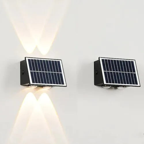 Solar Wall Decoration Light (Pack of 2, Warm White)